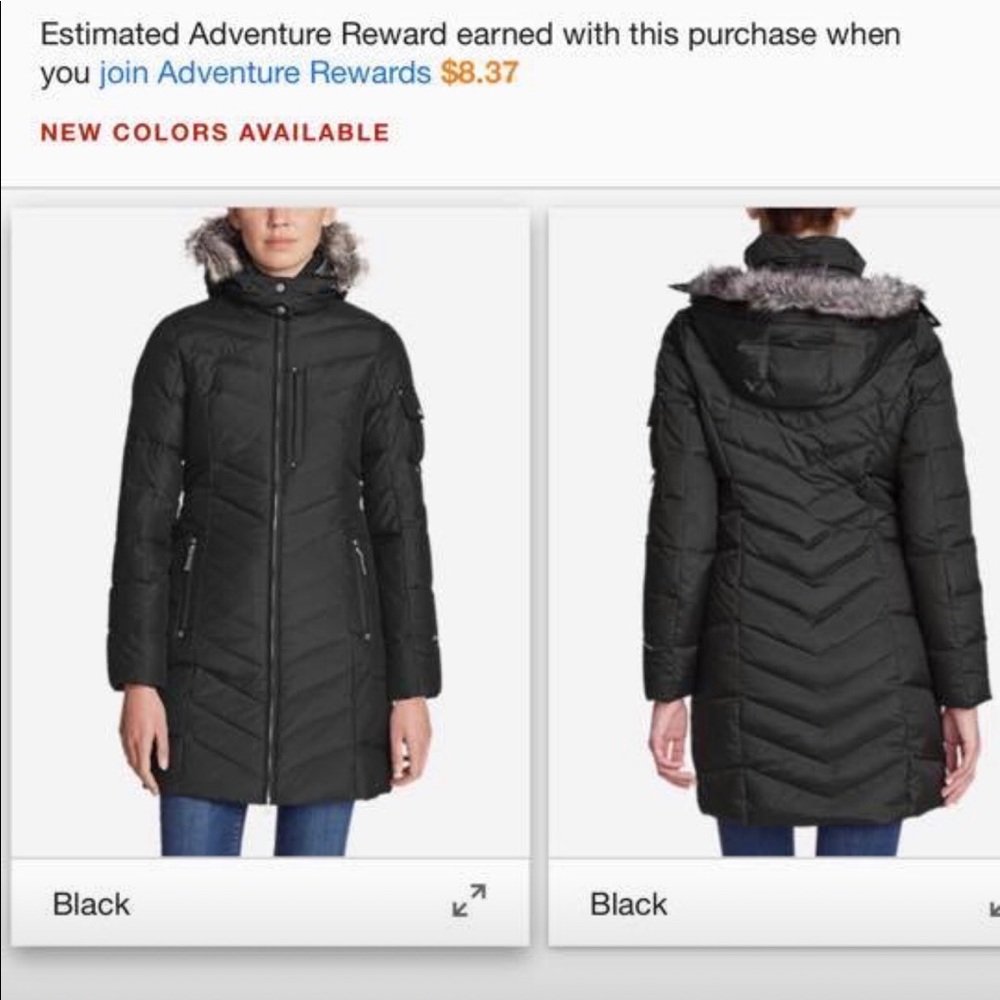 Eddie Bauer Sun Valley down jacket